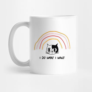 I do what I want funny cat Mug